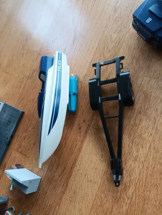 Lote Playmobil Policía y Helicóptero