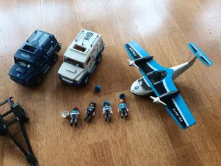 Lote Playmobil Policía y Helicóptero