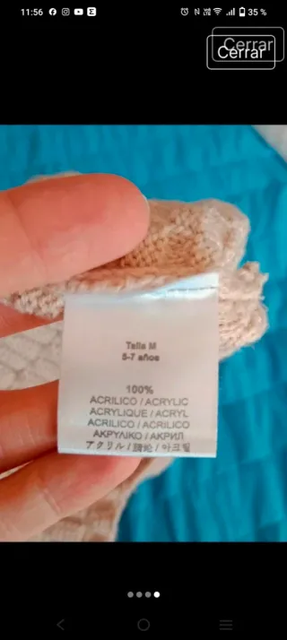 Gorro CND niña pompón beige