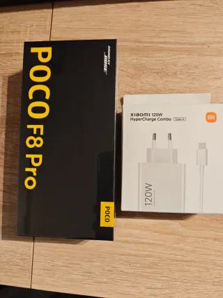 Poco F8 Pro con garanzia + Caricatore Xiaomi 120W NUOVI