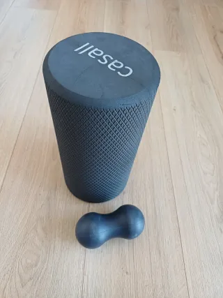 Rodillo masaje deportivo y pelota