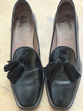 Mocasines negros Talla 37. Muy elegantes.