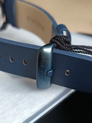 Reloj Police Azul Metalizado Calavera Nuevo