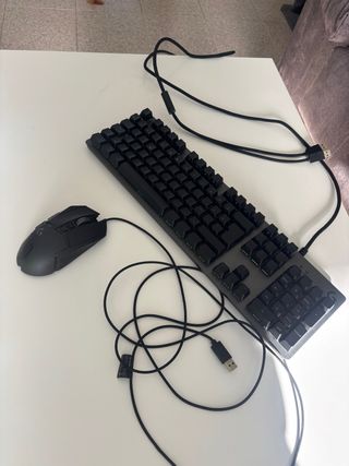 Teclado y Ratón Gaming Negro