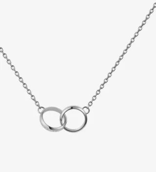 Collana Daniel Wellington cerchi argento