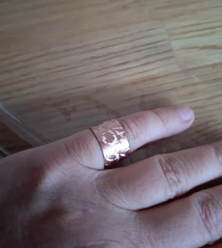 Anello in Rame Fatto a Mano