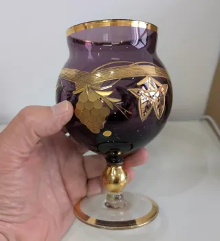 VINTAGE, Copa color Rubí Ucagco, años 50