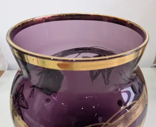 VINTAGE, Copa color Rubí Ucagco, años 50