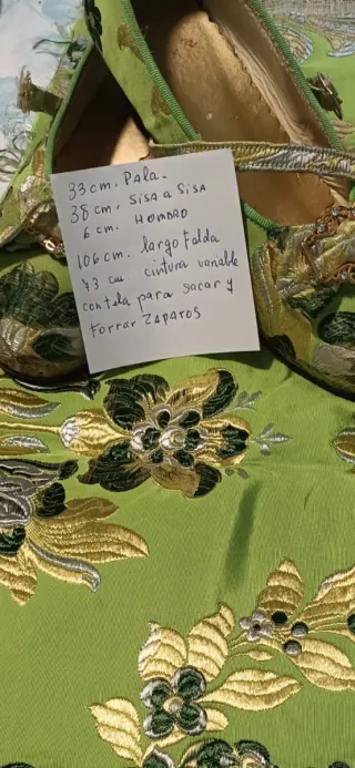 Traje Fallera Niña 12 Años casa Espolin