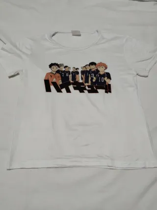 Camiseta Anime Haikyuu!! Blanca