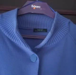 Chaqueta poncho azul talla única