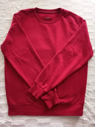 Sudadera Clayton Hombre Roja Manga Larga