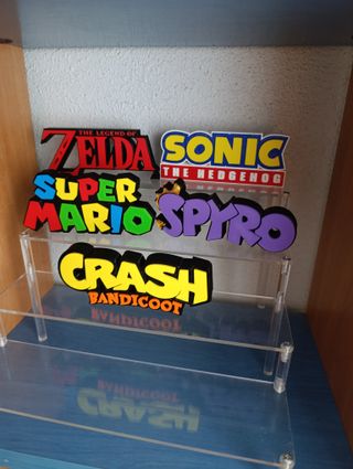 Letreros videojuegos clásicos retro