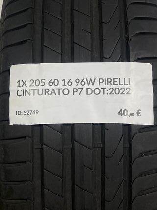 205 60 16 96W PIRELLI CINTURATO P7