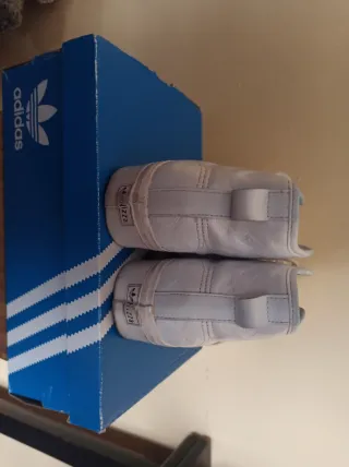 Adidas Nizza Botín Mujer Talla 37.5 Piel Blanca