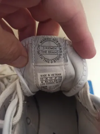 Adidas Nizza Botín Mujer Talla 37.5 Piel Blanca