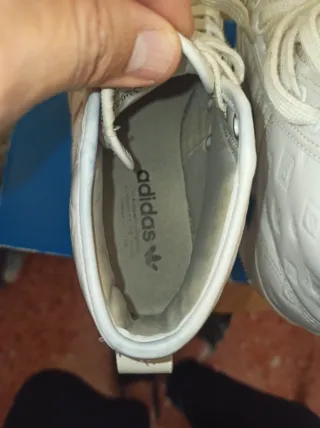 Adidas Nizza Botín Mujer Talla 37.5 Piel Blanca