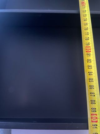 Porta cubiertos plástico negro/gris/ Dos piezas