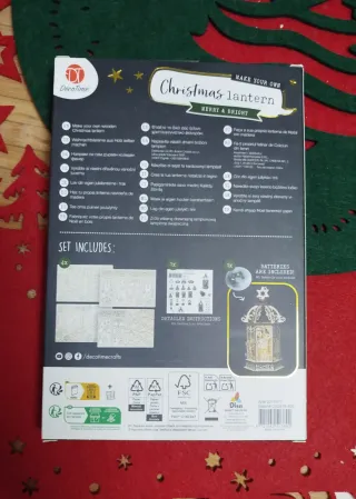 Farol de Navidad DecoTime Madera