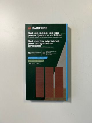 Papel Lija Orbital Parkside 18 uds