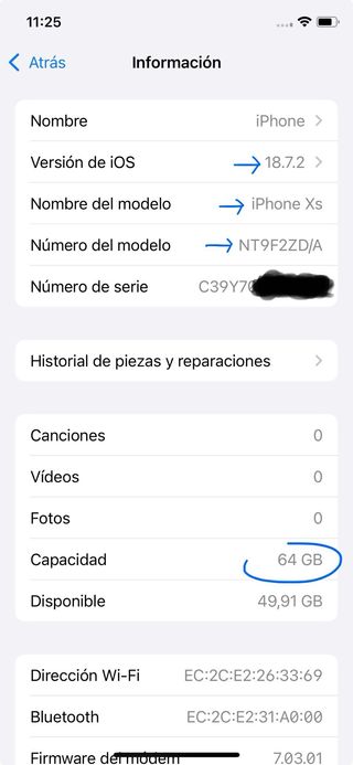 iPhone XS 64 GB Argento