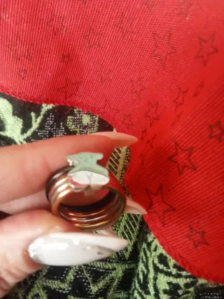 Anillo Tous Corazón Rojo y Plata