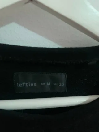 Sudadera Negra Lefties Talla M