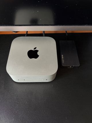 Mac mini M4 24GB RAM + 1TB SSD externo + Funda