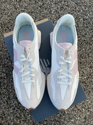 New Balance 327 Pelle Bianco/lilla Tg 43