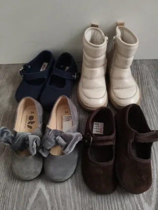 Lote calzado niña 4 pares