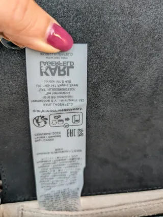 Bolso Karl Lagerfeld Brillo Negro/Plata