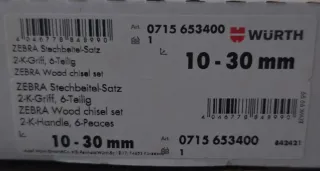 Juego 6 formones Wurth