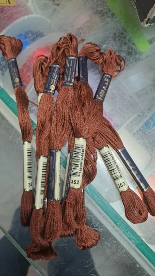 2 Madejas Hilo Bordar Anchoe