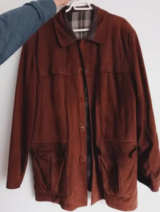 Abrigo de piel Top Piel hombre marrón