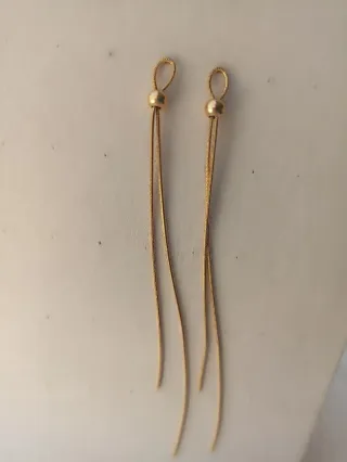 Pendientes largos acero inoxidable