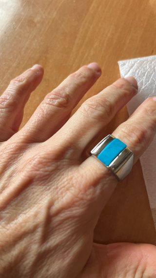 Anillo Plata Turquesa