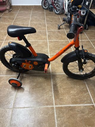 Bicicleta infantil Btwin naranja