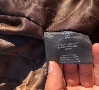 Abrigo motero vintage cuero marrón