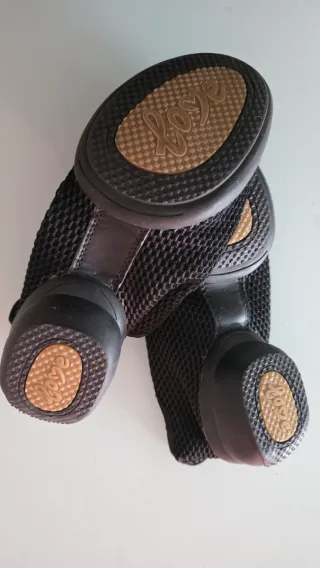 Zapatillas de baile negras con detalle rosa