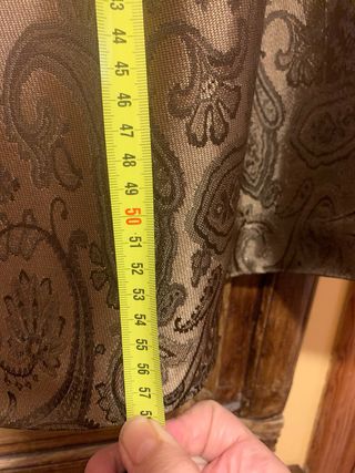 Falda fiesta marrón dorada talla 42