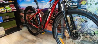 Bicicleta eléctrica roja E-MotoraD