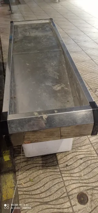 Mostrador de acero inoxidable