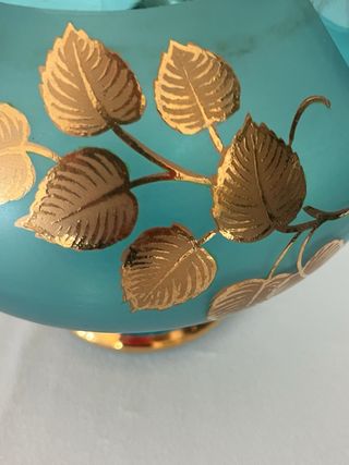 Brocca cristallo Boemia decorata oro