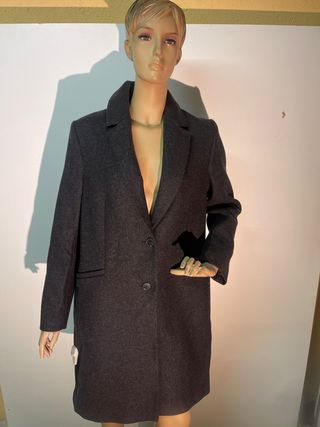 Abrigo Zapa Lana Gris Talla Única