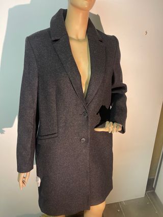 Abrigo Zapa Lana Gris Talla Única