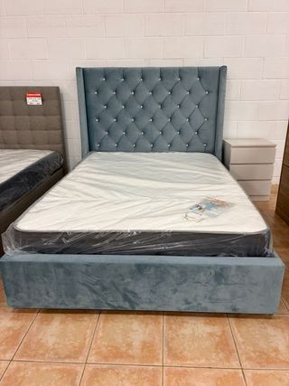 Cama viscoelástica azul + Colchon Viscolastico!