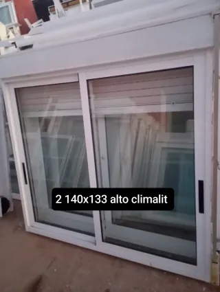 Ventana aluminio 160x127 alto Climalit