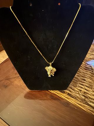 Colgante Elefante Oro Laminado 14K