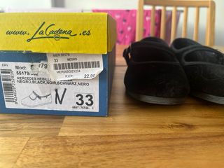 Zapatos niña La Cadena negros vestir