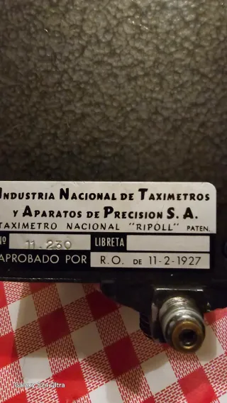 Taxímetro antiguo Ripoll